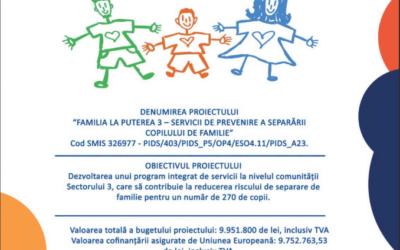 ANUNȚ RECRUTARE – DGASPC Sector 3